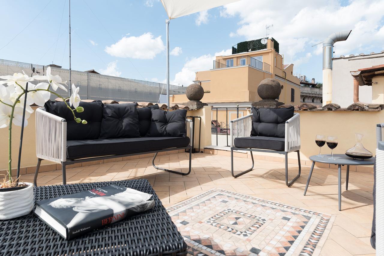Cs Campo De'Fiori - Navona Amazing Terrace Apartment Rome Luaran gambar